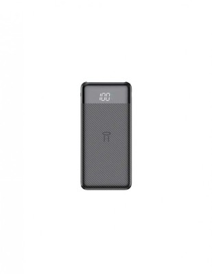 Baterie reincarcabila neagra, powerbank 10.000 mAh, display LED, Li-Po, 2 X USB, 1 X USB-C, 37Wh, 135.5 &amp;times; 67 &amp;times; 15 mm foto