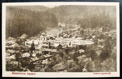 Manastirea Agapia - Vedere generala - 1937 - printata, necirculata, Editura R.H.Morel foto