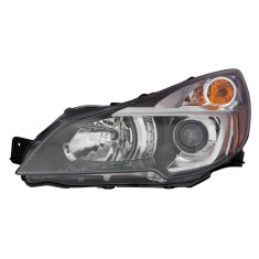 Far SUBARU LEGACY (BM/BR), 04.2009-12.2014, partea stanga, TYC, Tip=USA; H7+HB3+W5W+WY21W; manual; negru; Omologare: SAE; halogen