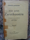 AINSI PARLAIT ZARATHOUSTRA - Frederic Nietzsche