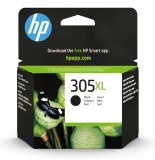Cumpara ieftin Cartuș cerneală original HP 305XL Negru, capacitate mare, compatibil imprimante HP, text clar și imprimare de calitate, randament extins, termen li