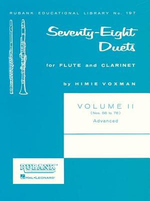 78 Duets for Flute and Clarinet: Volume 2 - Advanced (Nos. 56-78) foto