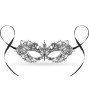 Masca carnaval dantela Silver Magic argintie 20.5 x 7.5 cm