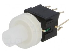 Comutator tastatură DPDT LED verde 0.1A 30V