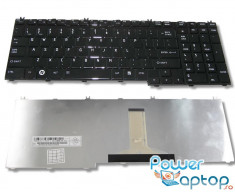 Tastatura Laptop Toshiba Satellite A500 negru lucios foto