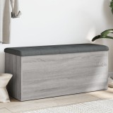 Cumpara ieftin Bancă de depozitare, gri sonoma, 102x42x45 cm, lemn prelucrat