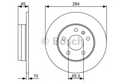 Disc frana OPEL ZAFIRA B (A05) (2005 - 2016) BOSCH 0 986 479 516 foto