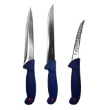 Cumpara ieftin Set profesional de macelarie, transat, injunghiat, dezosat, filetat, 3 cutite otel carbon