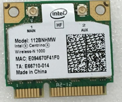 Placa de retea wlan mini PCIe half Intel Centrino N 1000 300Mbps 802.11b/g/n foto