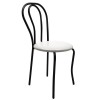 SCAUN TULIPAN - CADRU NEGRU - IMITATIE PIELE - Visiniu 21902