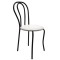 SCAUN TULIPAN - CADRU NEGRU - IMITATIE PIELE - Visiniu 21902