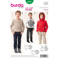 Tipar pulover Burda Style 9407 foto