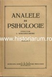 CM6823N Analele de psihologie, director C Rădulescu-Motru, volumul V, 1938