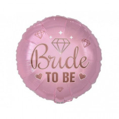 Balon folie model Bride to be roz 46 cm