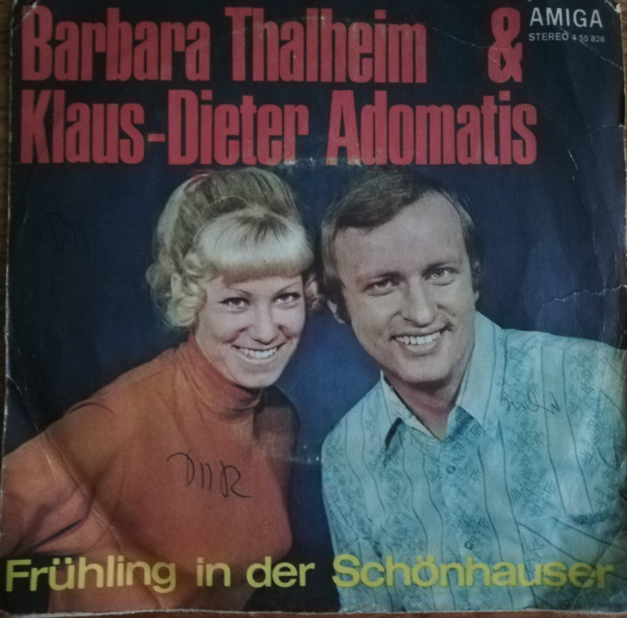 Disc Vinil 7# Barbara Thalheim &amp; Klaus-Dieter Adomatis &lrm;&ndash; AMIGA &lrm;&ndash; 4 55 826