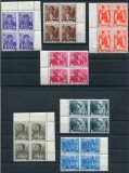 1936 , Romania , Lp 114 , OETR - Costume Nationale , blocuri de 4 - MNH, Nestampilat