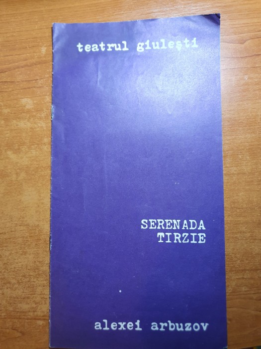 program teatrul giulesti-seranafa tarzie - dana comnea