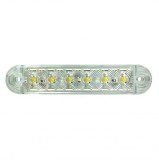 6 led Lampi de marcaj laterale cu distanta Indicator Remorca camion Alb Actros Renault Volvo 12/24v