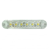 6 led Lampi de marcaj laterale cu distanta Indicator Remorca camion Alb Actros Renault Volvo 12/24v