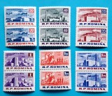 TIMBRE ROMANIA LP558/1963 -Constrctii ale socialismului -Serie &icirc;n pereche -MNH, Nestampilat