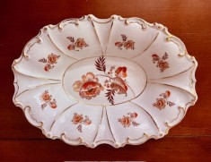 FRUCTIERA DIN PORTELAN FIN- ILMENAU GRAF VON HENNEBERG PORZELLAN L28cm