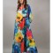 ROCHIE LUNGA CU BUZUNARE FLORI SPLENDIDOZZO TALIE UNICA Multicolora