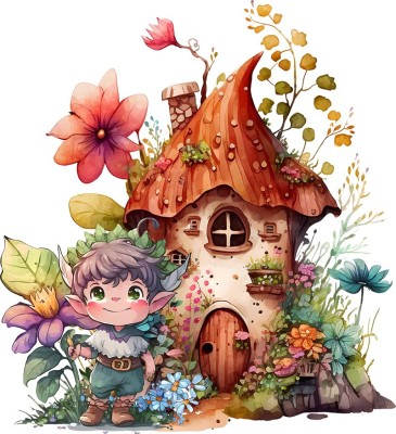 Sticker decorativ, Baiat, Multicolor, 65 cm, 1297STK-4 foto