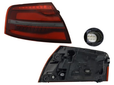 Lampa spate AUDI A8 (D4/4F), 2015-09.2017 model : Plus S8, partea stanga, Farba, dynamic indicator; LED; rosu-fumuriu; exterior, foto