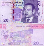 Bancnota Maroc 20 Dirhams 2023 UNC - Noua, Neutilizata