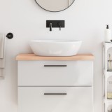 VidaXL Blat de baie, 80x40x(2-4) cm, lemn masiv netratat