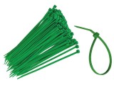 Coliere din plastic, fasete, bride potrivite pentru plasa umbrire 4x300mm set 100buc verzi