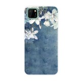 Husa HUAWEI P40 Lite - Flowers 3D (Albastru)