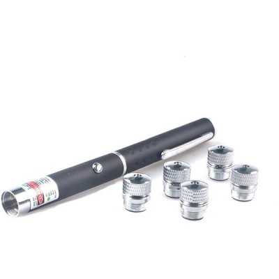 Laser pointer verde putere 500 mW, cu baterii si 5 capete multipunct efect 3D foto