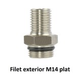 Set pistol spalare cu presiune - Filet exterior M14 plat