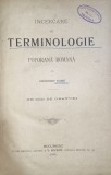 Frederic Dame - Incercare de terminologie poporana romana (Editia: 1898)