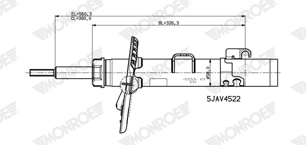 MONROE V4522 SENSA-TRAC amortizor