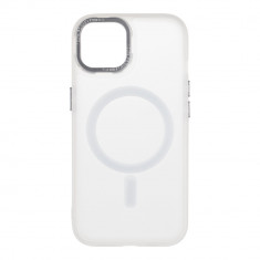 Husa de protectie telefon OBAL:ME pentru Apple iPhone 15, Misty Keeper, MagSafe, Alb
