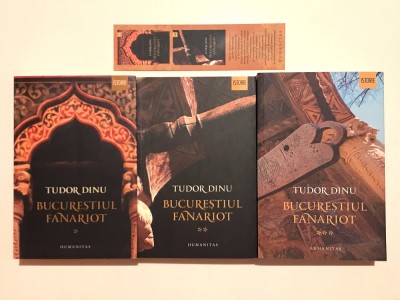 Serie/Trilogie Rară, Bucurestiul Fanariot, Volumul 1,2,3., Tudor Dinu. foto