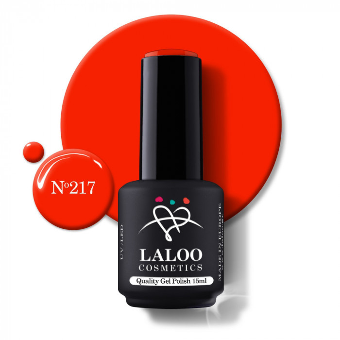 217 Red Orange | Laloo gel polish 15ml