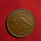 Moneda 1 pence 1952 Australia - cangur ,bronz/George VI ,cal.F.Buna