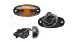 Lampa gabarit auto BestAutoVest 12/24V ovala Portocaliu cu led, 72x34x18mm, cu suport fixare, 1 buc.