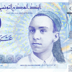 Bancnota Tunisia 10 Dinari 2013 - P96 UNC