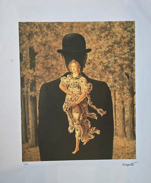 Rene Magritte - Le bouquet tout fait, litografie originala