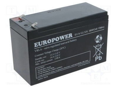 Acumul: plumb-acid 12V 8Ah AGM nu necesită &amp;icirc;ntreţinere EV foto