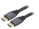 Cablu HDMI 2.0 Textil 2m Negru