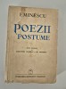 Carte veche Alexandru Colorian Mihai Eminescu Poezii postume