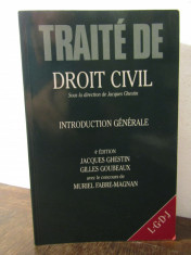 TRAITE DE DROIT CIVIL INTRODUCTION GENERALE-J.GHESTIN foto