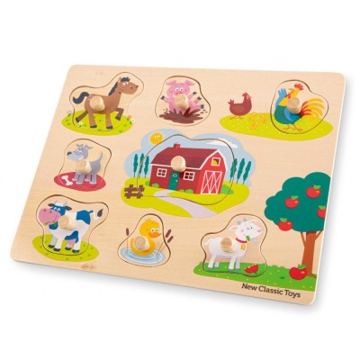 Puzzle lemn Ferma 9 piese foto
