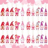 Set de 31 decoratiuni pentru Valentine&rdquo;s Day Haooryx, lemn/textil, multicolor