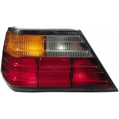 Stop spate lampa Mercedes Benz Clasa E W124; C124 1984-1993, partea Stanga, semnalizare portocalie, fara suport becuri, Depo foto